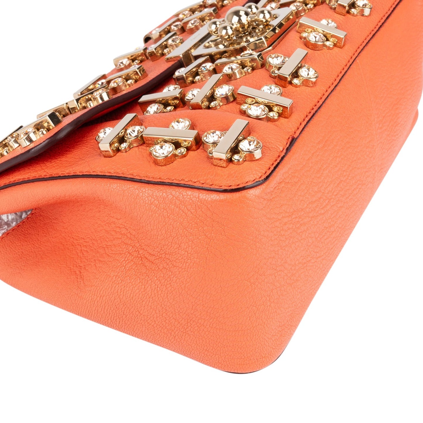 Chloé Embellished Leather Porte Epaule Swarovski Shoulder Crossbody Bag