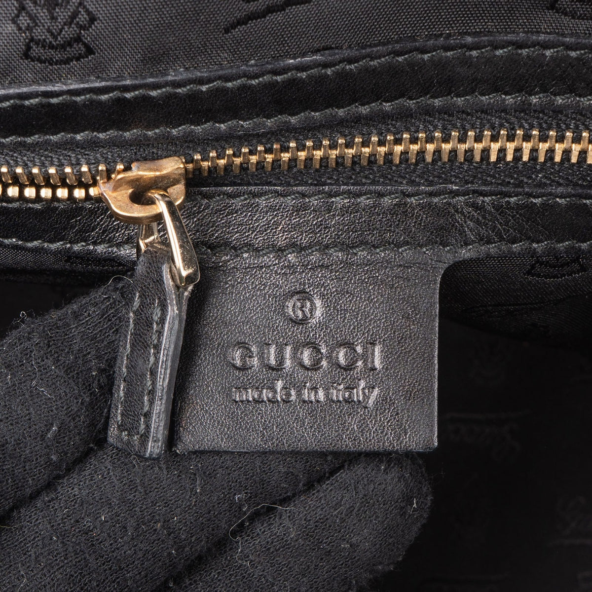 Gucci Black Leather New Bamboo Top Handle Bowling Handbag