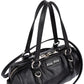 Miu Miu Soft Calf Leather Mini Boston Crossbody Handbag