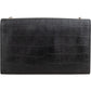 Yves Saint Laurent Kate Tassel aus Leder in Krokooptik – Ansicht 3