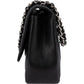 Chanel Quilted Caviar Leather Palladium Jumbo Singe Flap Crossbody Bag