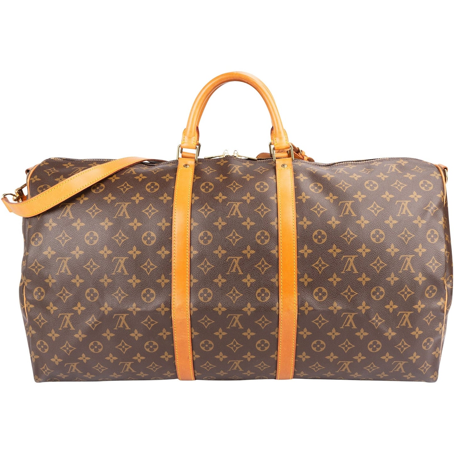 Louis Vuitton Monogram Canvas Keepall 60 Bandoulière Travel Bag