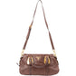 Prada Brown Vitello Daino Bauletto Handbag