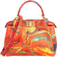 Fendi Multicolor Swirl Print Peekaboo Mini Handbag