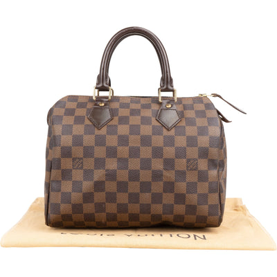Louis Vuitton Monogram Damier Ebene Speedy 25 Handbag