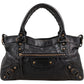 Balenciaga Black Leather Classic City Bag Handbag