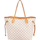 Louis Vuitton Monogram Damier Azur Canvas Neverfull MM Shoulder Bag