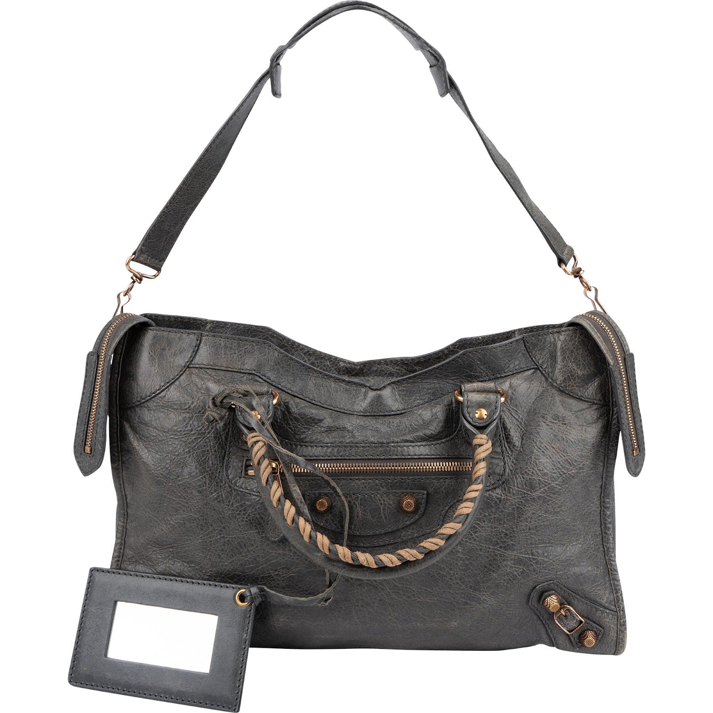 Balenciaga Grey Leather Classic City Bag Handbag