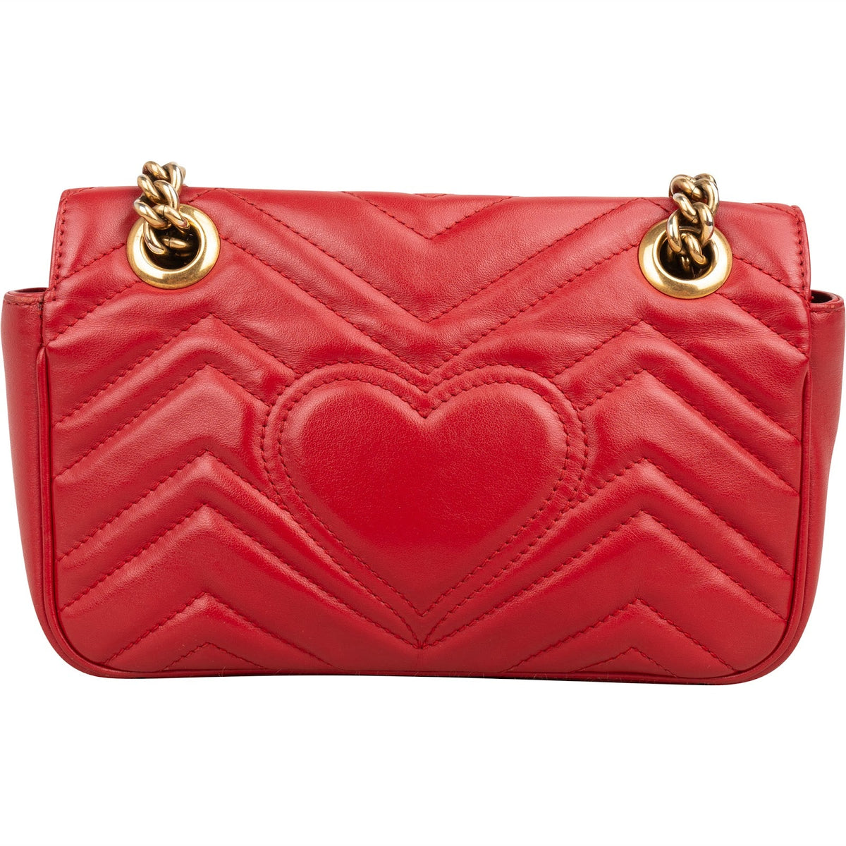 Gucci Matelassé Leather GG Marmont Small Crossbody Bag