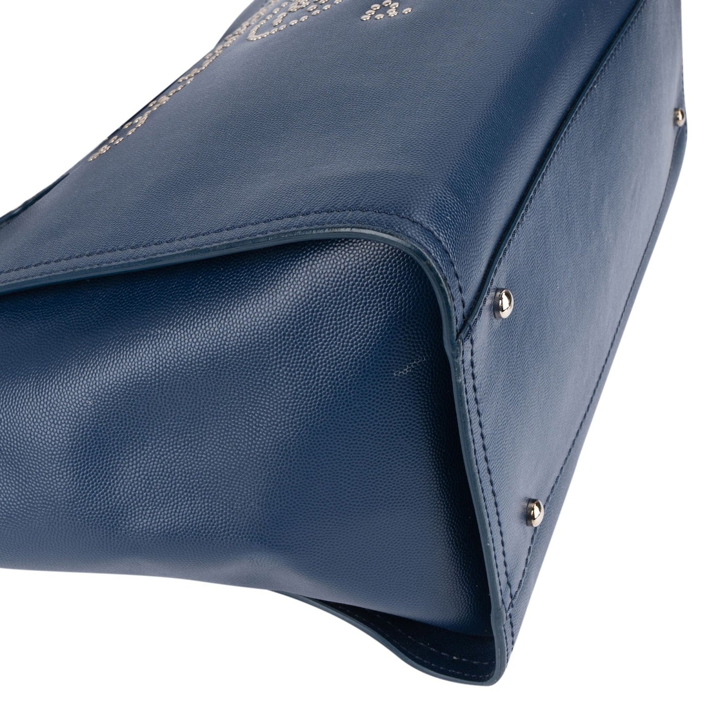 Chanel Bleu Caviar Leather Deauville Tote Shoulder Bag