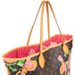 Louis Vuitton Limited Monogram Roses Neverfull MM Shoulder Bag