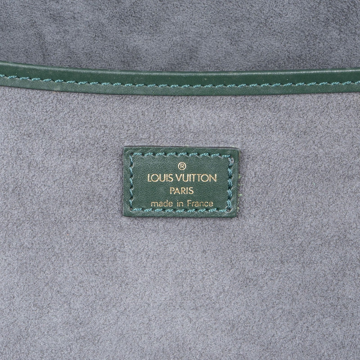 Louis Vuitton Green Taiga Leather Helanga Clip Travel Bag