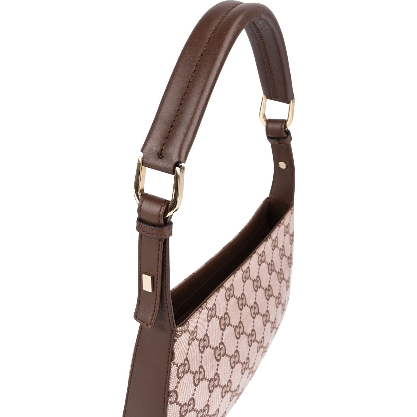 Gucci Monogram GG Canvas Rose Pochette Accessoires Shoulder Bag