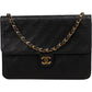 Chanel Quilted Lambskin 24K Gold Single Flap Shoulder Bag