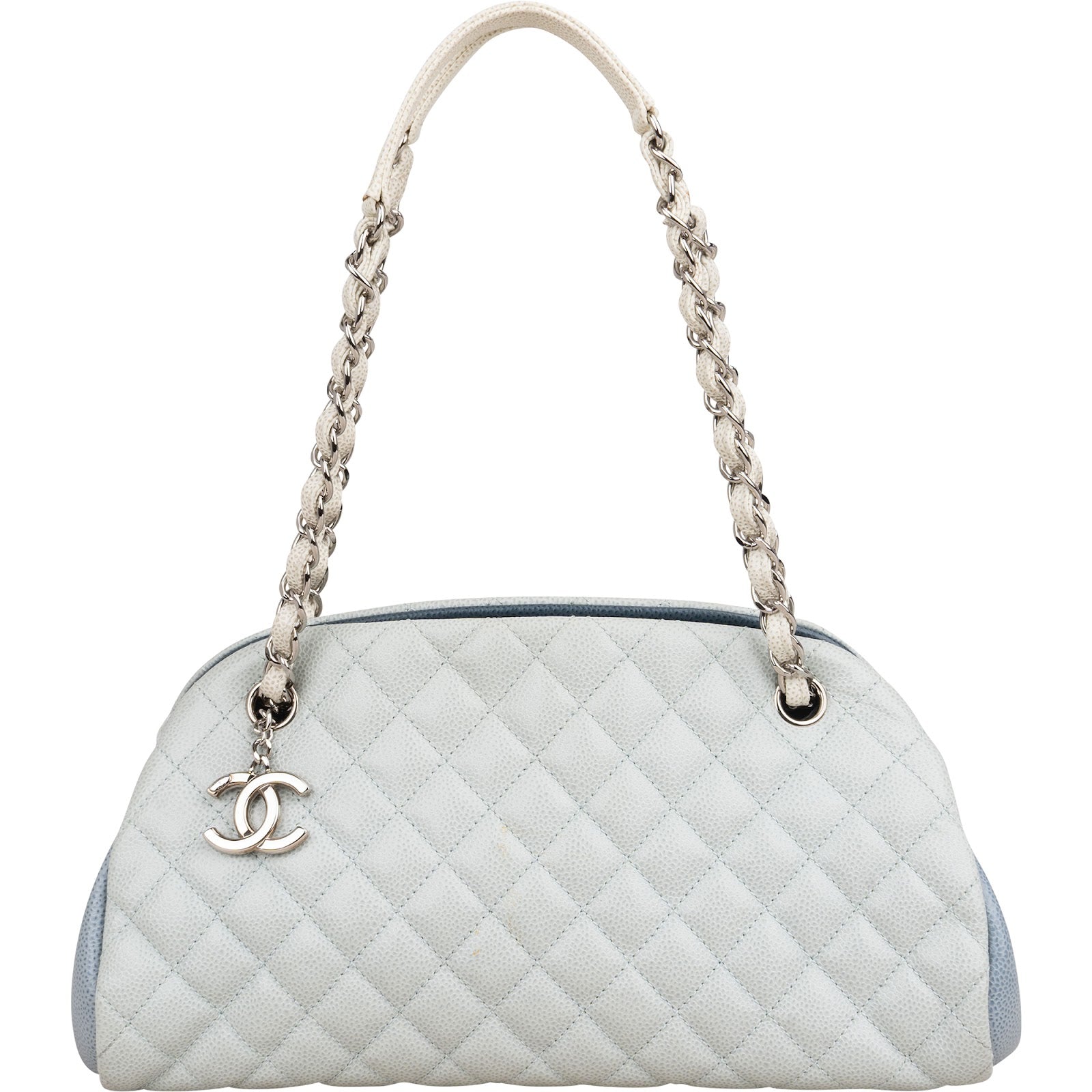 Chanel Quilted Caviar Leather Mademoiselle Bowling Shoulder Bag
