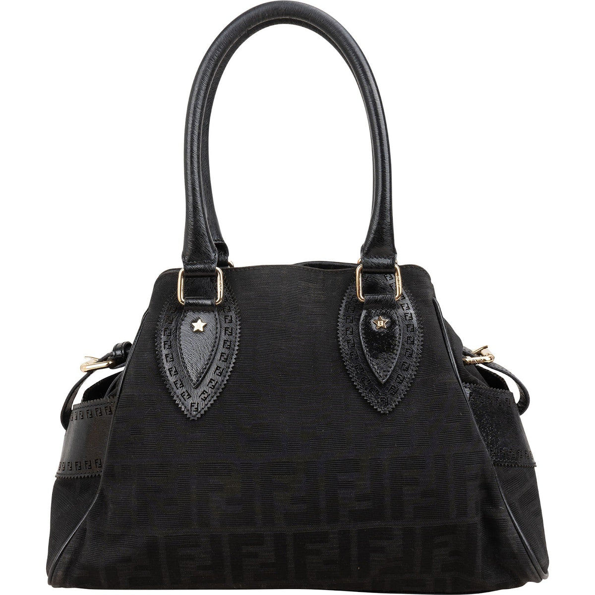 Fendi Monogram FF Zucca Canvas Villa Borghese Handbag