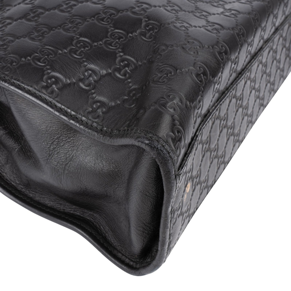 Gucci Guccissima Leather Web Detail Briefcase Handbag