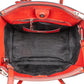 Prada Double Zip Tote aus glasiertem genarbtem Leder – Ansicht 9