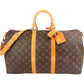 Louis Vuitton Monogram Canvas Keepall 45 Bandoulière Travel Bag