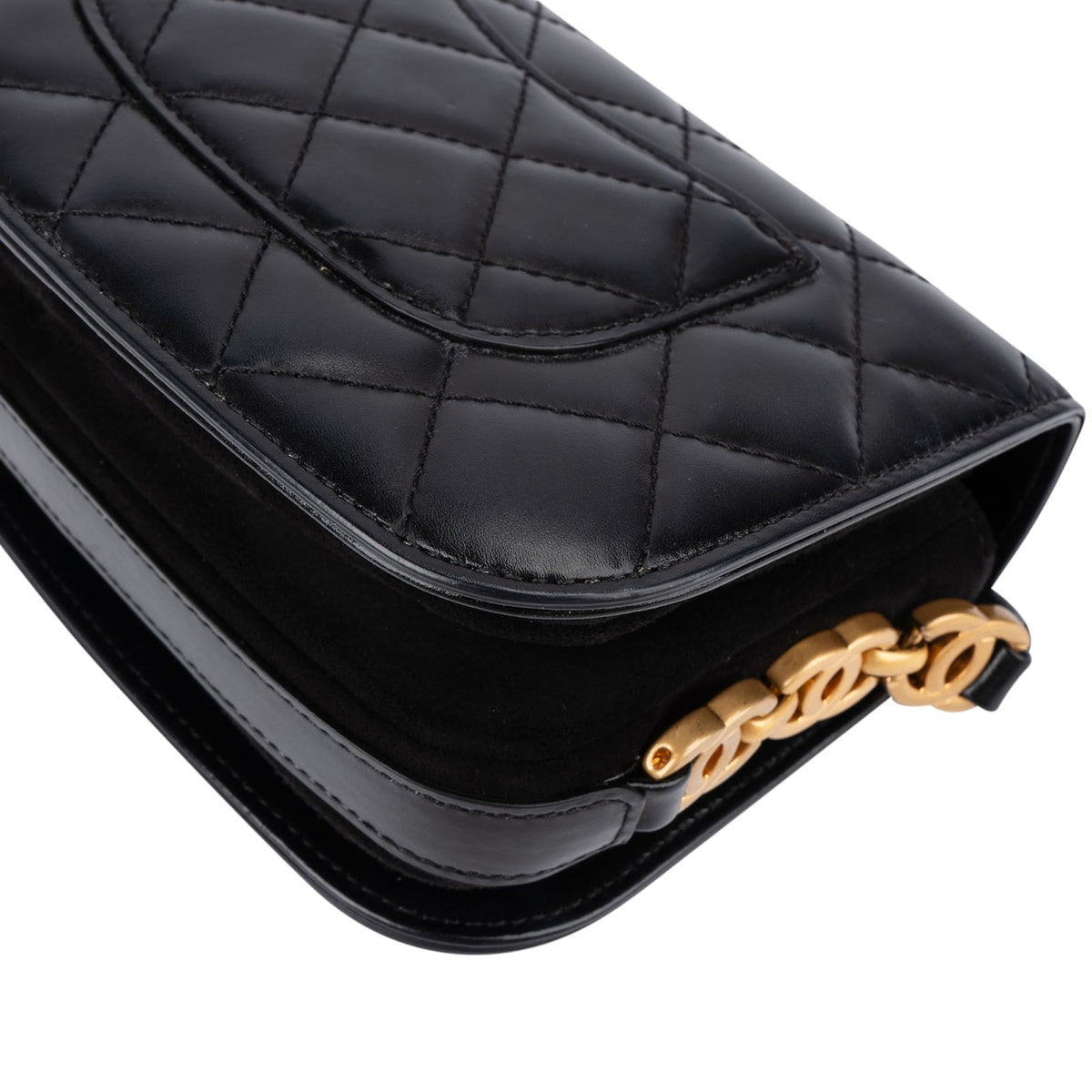 Chanel Quilted Lambskin CC Chain Flap Crossbody Bag