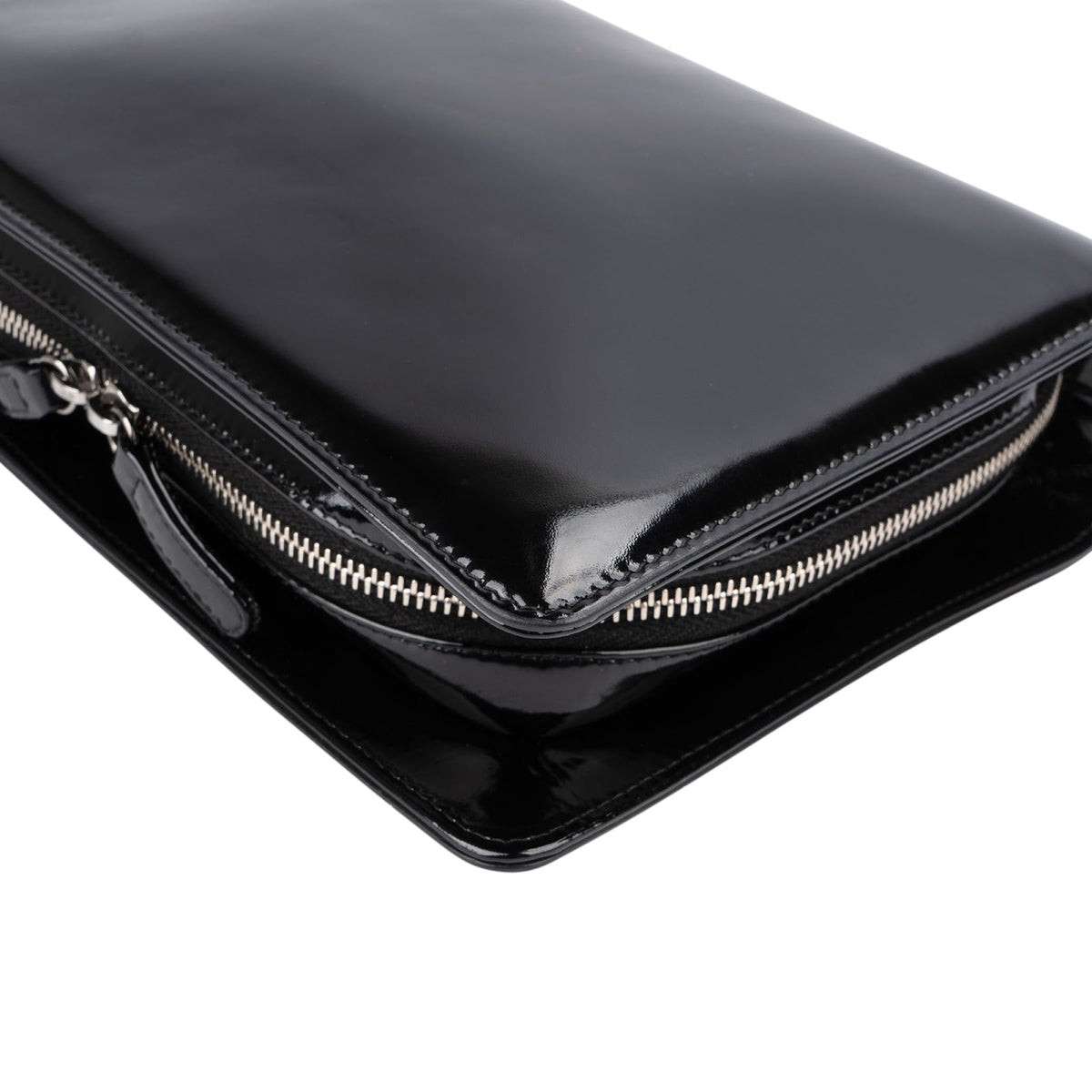 Chanel Patent Leather Timeless CC Flap Handbag
