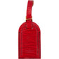 Louis Vuitton Red Epi Leather Luggage Tag