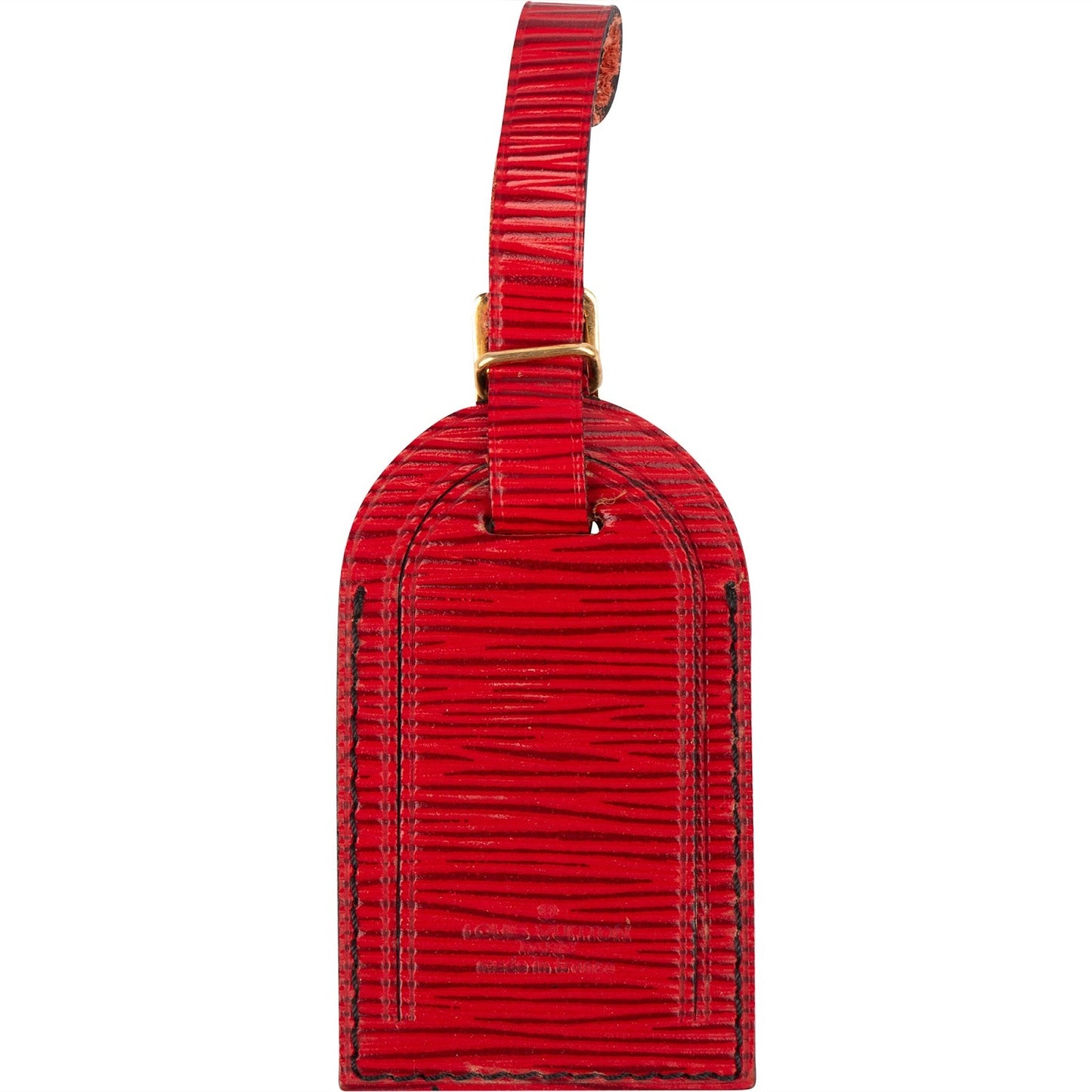 Louis Vuitton Red Epi Leather Luggage Tag