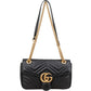 Gucci Chevron Leather GG Marmont Camera Crossbody Bag
