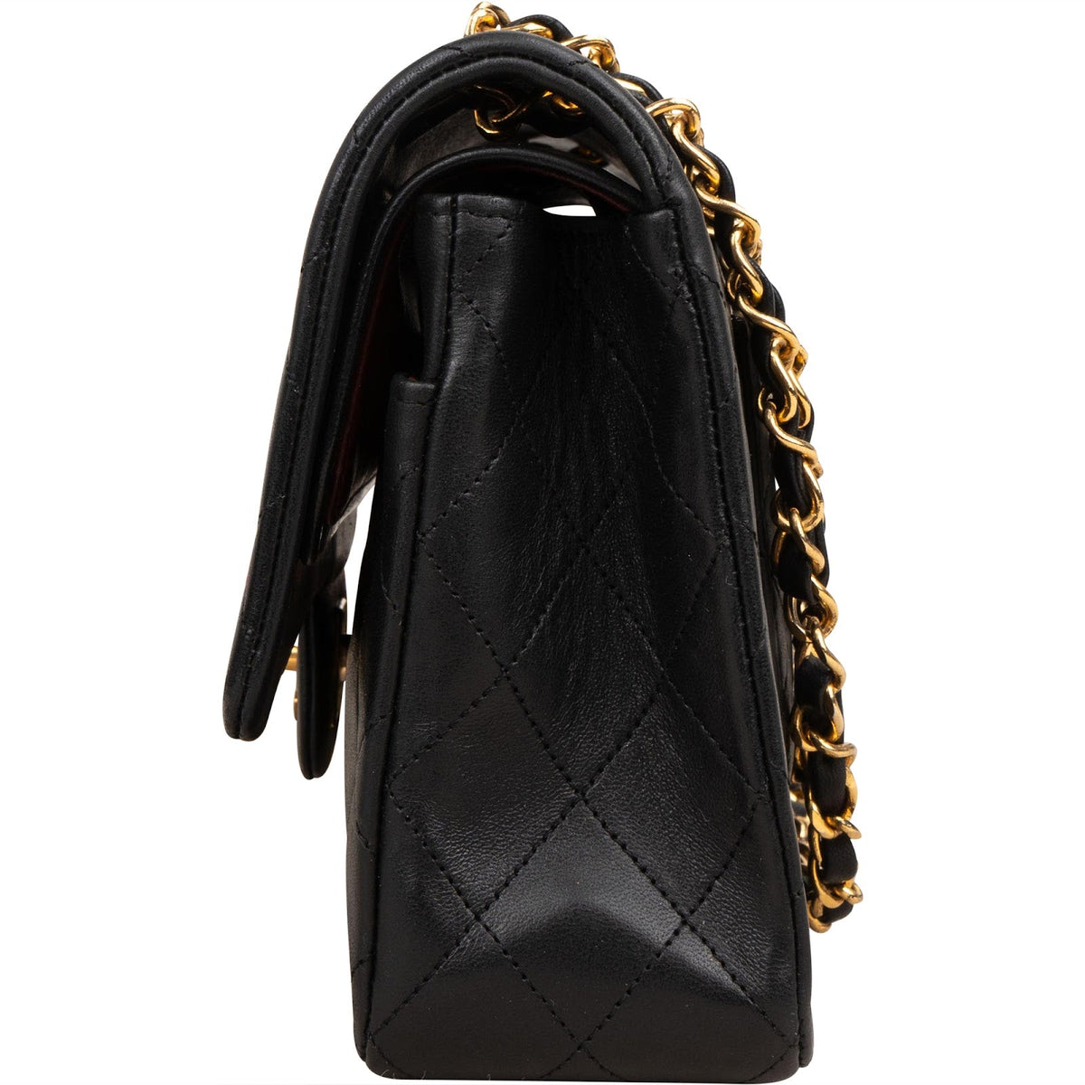 Chanel Quilted Lambskin 24K Gold Medium Double Flap Shoulder Bag