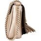 Gucci Soho Mini Saddle aus genarbtem Metallic-Leder – Ansicht 3