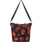 Prada Tessuto Stampato Rose Monogram Tote Shoulder Bag