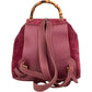 Gucci Suede Bamboo Backpack