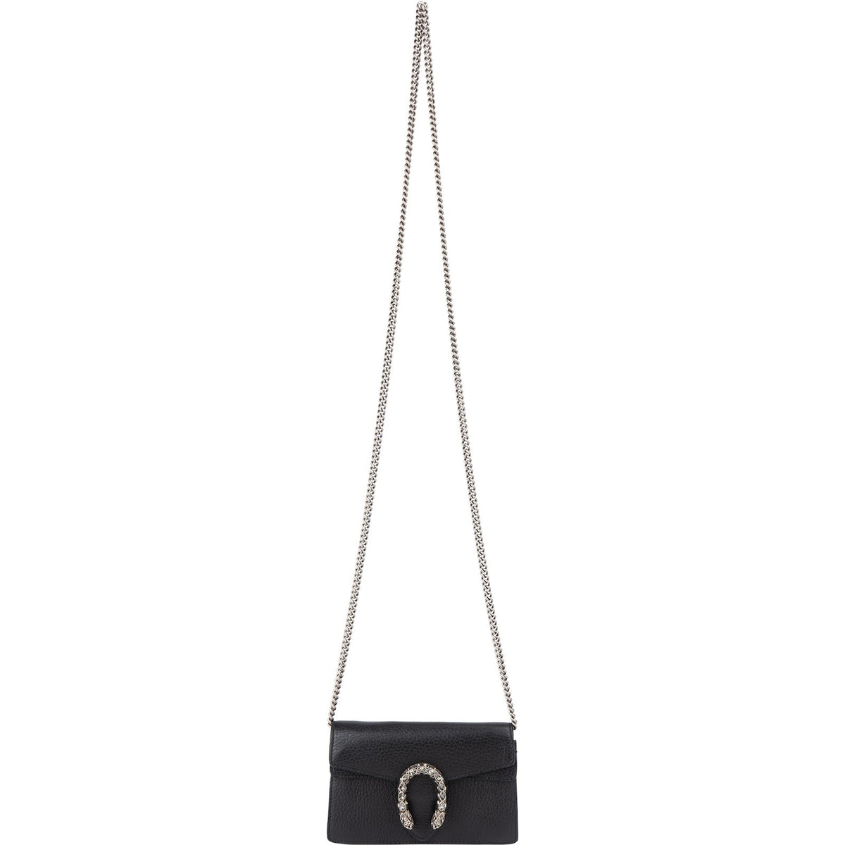 Gucci Grained Leather Dionysus Super Mini Crossbody Bag