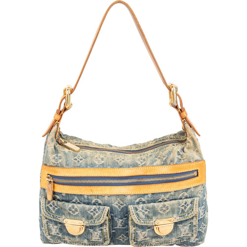 Louis Vuitton Monogram Denim Baggy PM Shoulder Bag