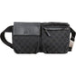 Gucci Black Monogram GG Canvas Belt Crossbody Bag