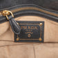 Prada Soft Leather Buckle Bauletto Handbag