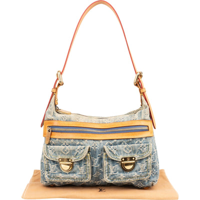 Louis Vuitton Monogram Denim Baggy PM Shoulder Bag