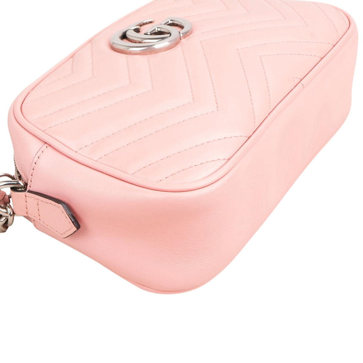 Gucci Monogram Matelassé Leather GG Marmont Camera Crossbody Bag