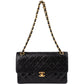 Chanel Quilted Lambskin 24K Gold Jumbo Double Flap Shoulder Bag