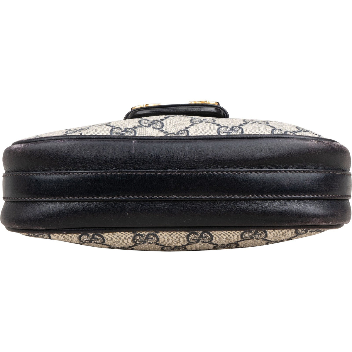 Gucci Monogram GG Supreme Horsebit Crossbody Bag