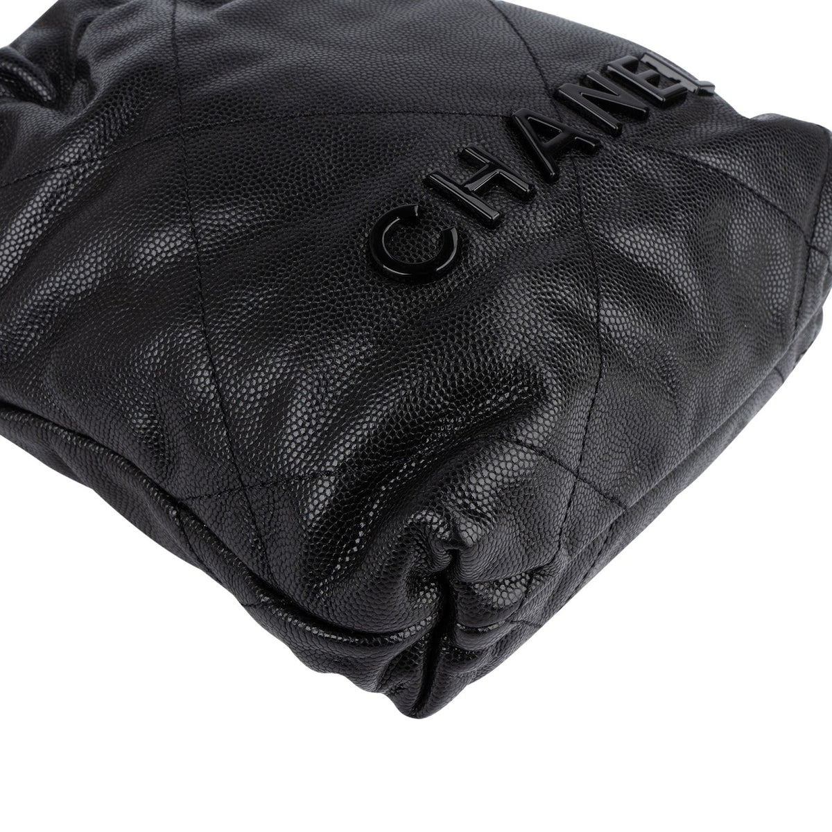 Chanel 22 Stitching Caviar Leather Small Drawstring Crossbody Bag