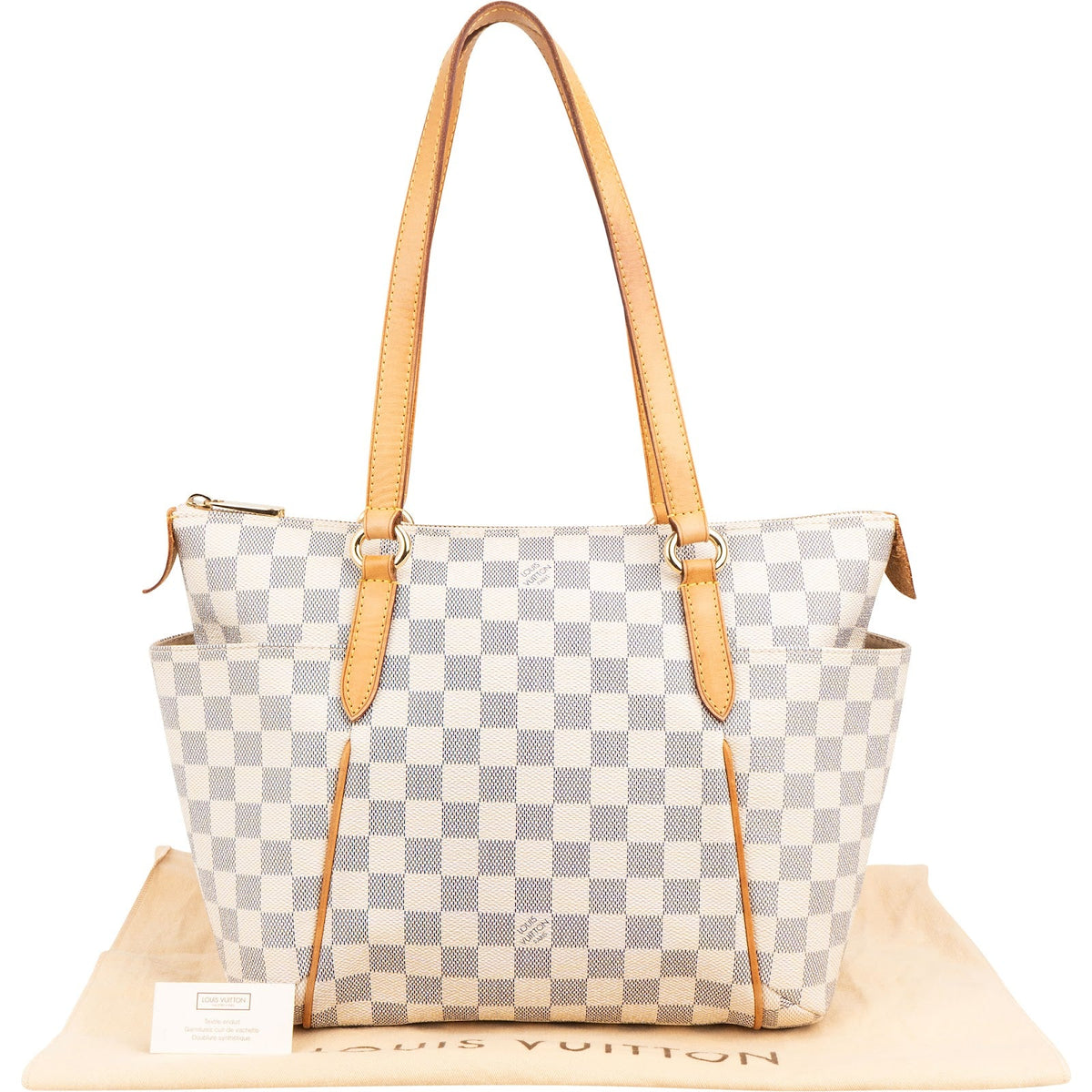 Louis Vuitton Monogram Damier Azur Canvas Totally MM Shoulder Bag