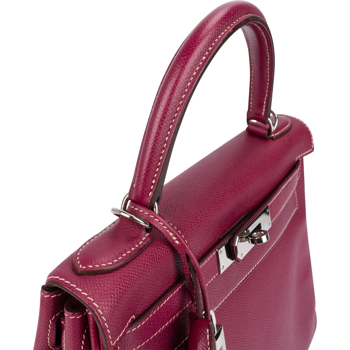 Hermès Pink Epsom Leather Kelly Sellier 28 Handbag