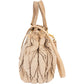 Miu Miu Quilted Fabric City Handbag