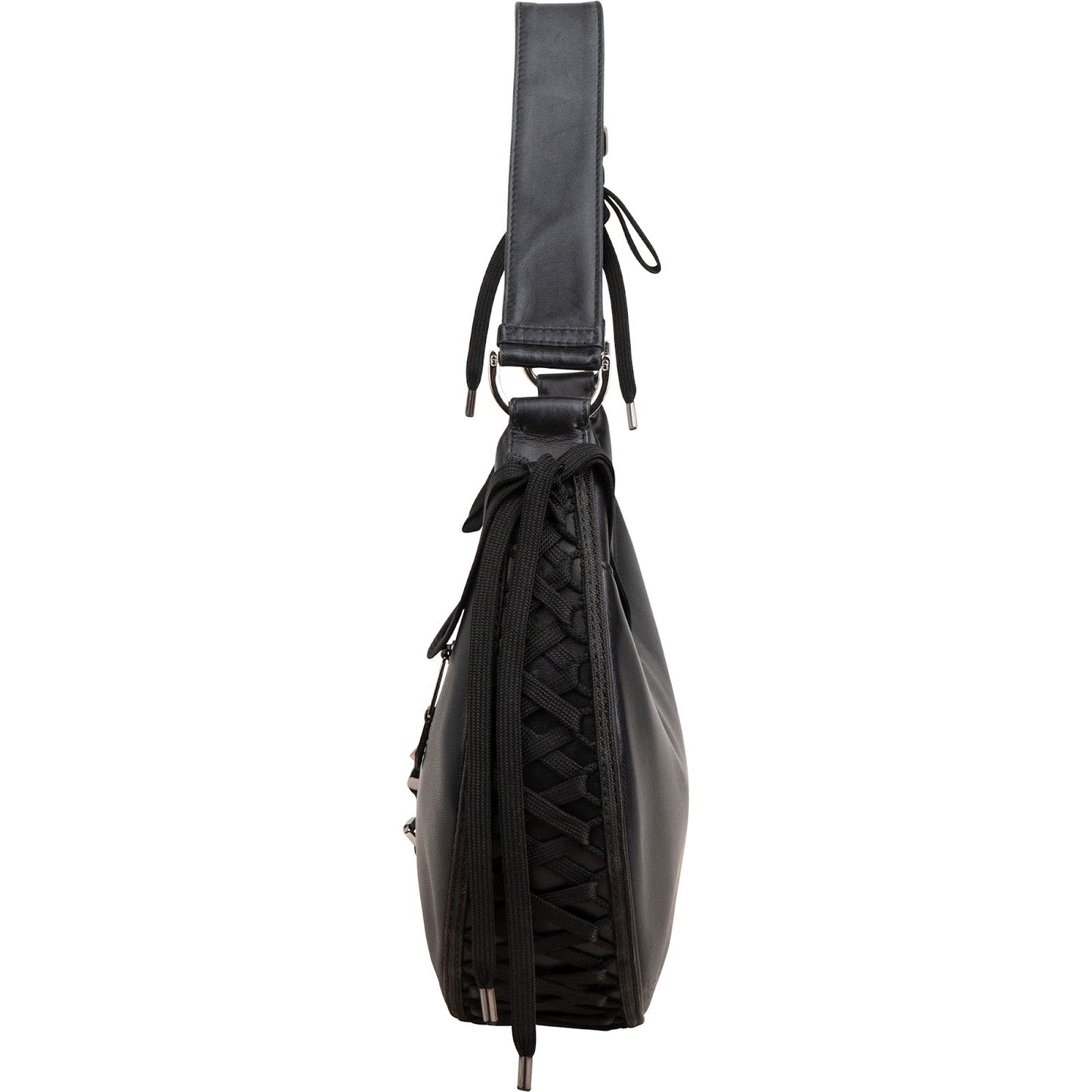 Christian Dior Leather By Galliano AW02 "Admit It" Corset Lace Hobo Shoulder Bag
