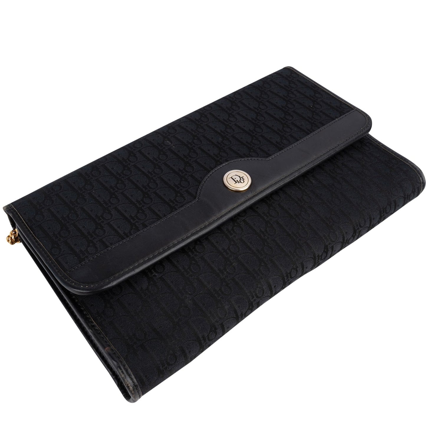 Christian Dior Oblique Monogram Vintage Single Flap Shoulder Bag