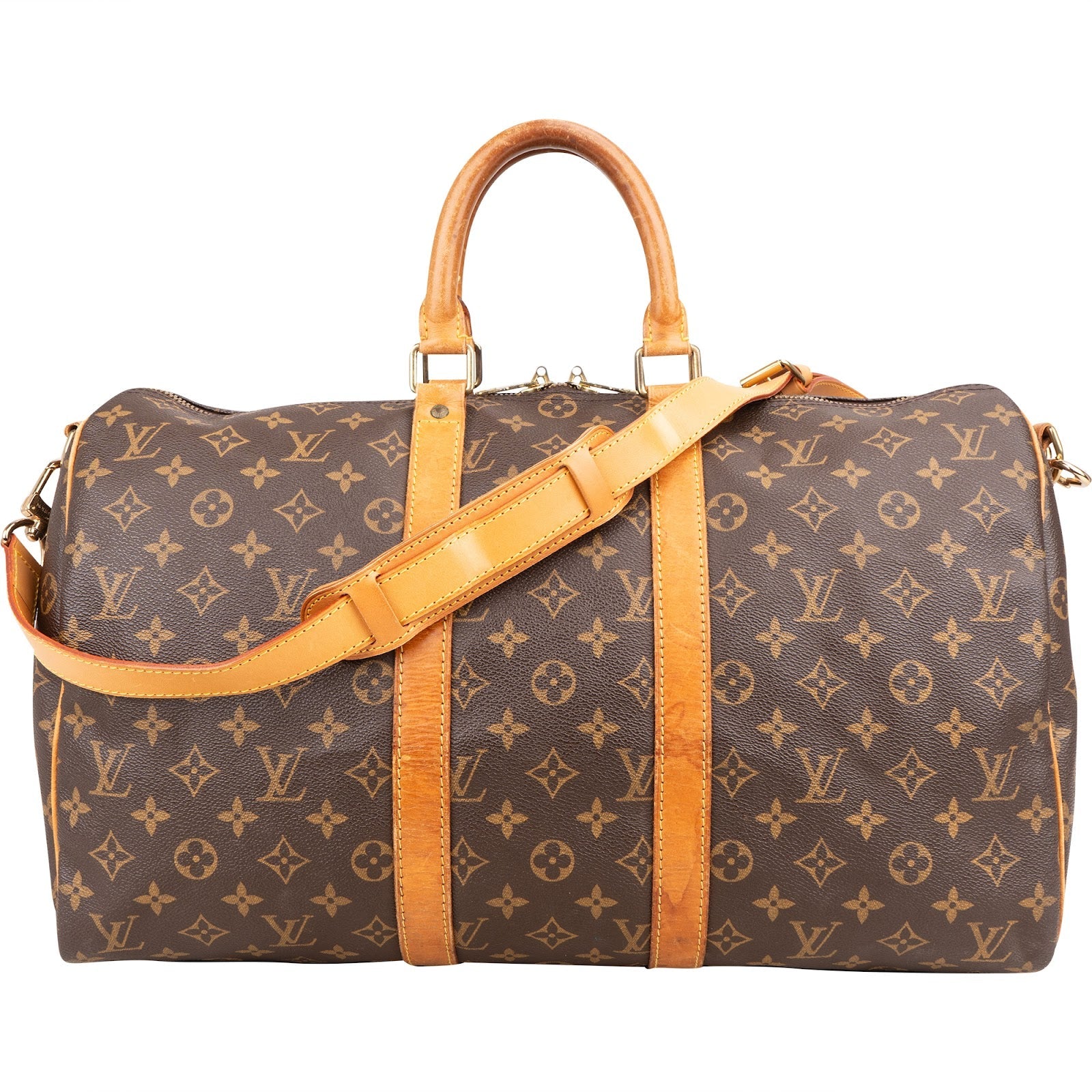 Louis Vuitton Monogram Canvas Keepall 45 Bandoulière Travel Bag