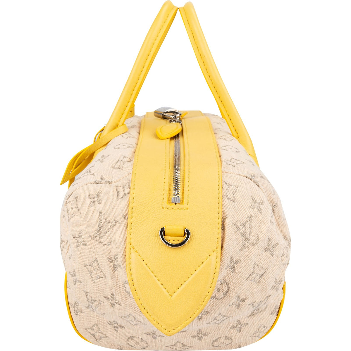 Louis Vuitton Monogram Limited Edition Printemps Denim Speedy Round Handbag