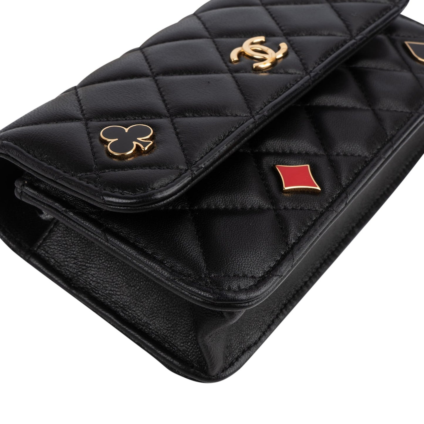 Chanel Quilted Lambskin Coco Casino Single Flap Crossbody Bag