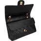 Chanel Quilted Lambskin Medium 24K Gold Double Flap Shoulder Bag